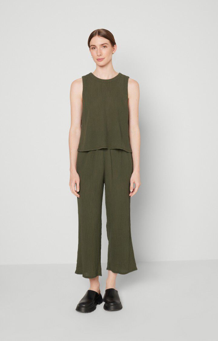 American Vintage Pantalon Femme Welow - BUISSON Vert - E23