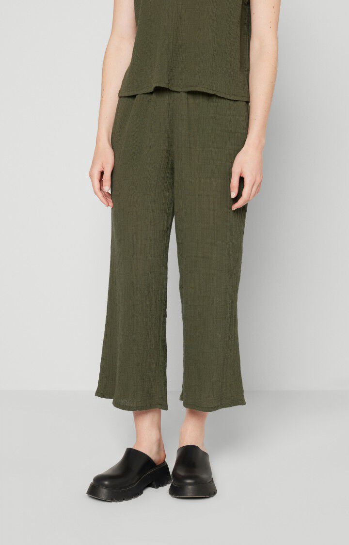 american vintage Pantalon femme Welow - BUISSON Vert - E23