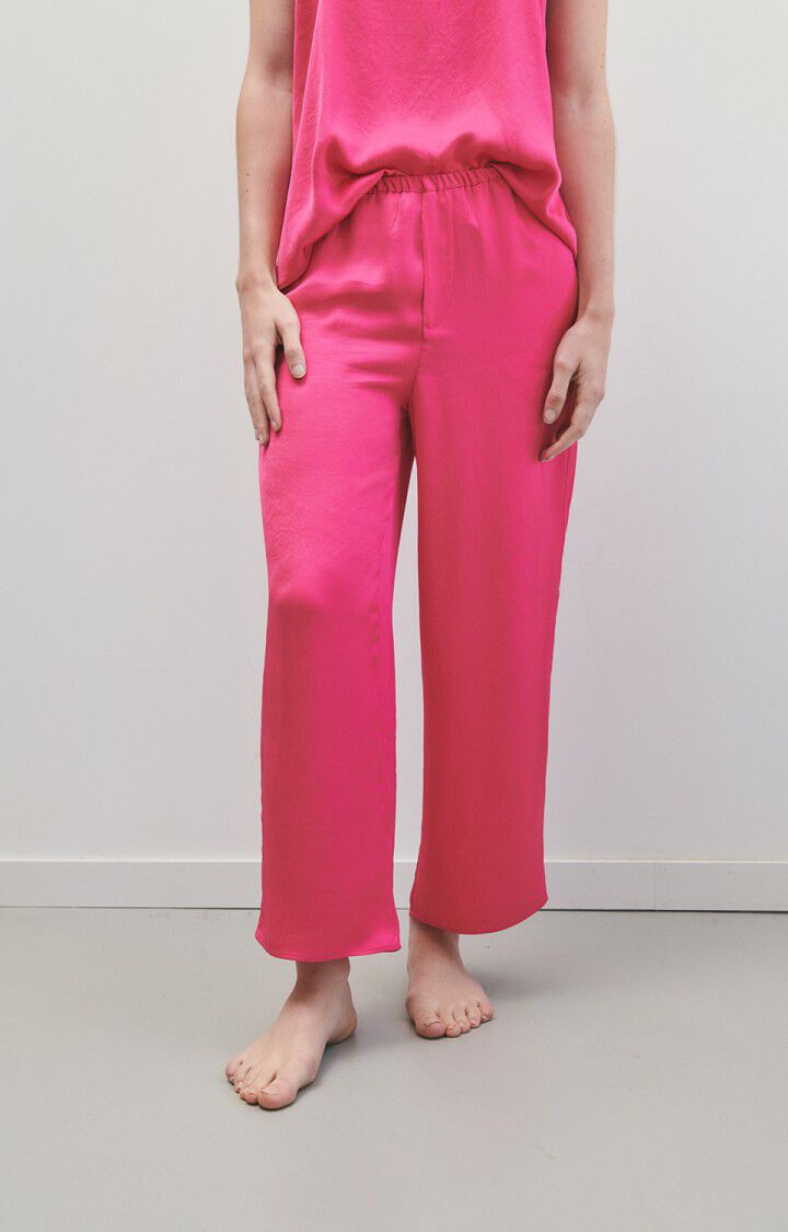 american vintage Pantalon femme Widland - MAGENTA Rose - E23