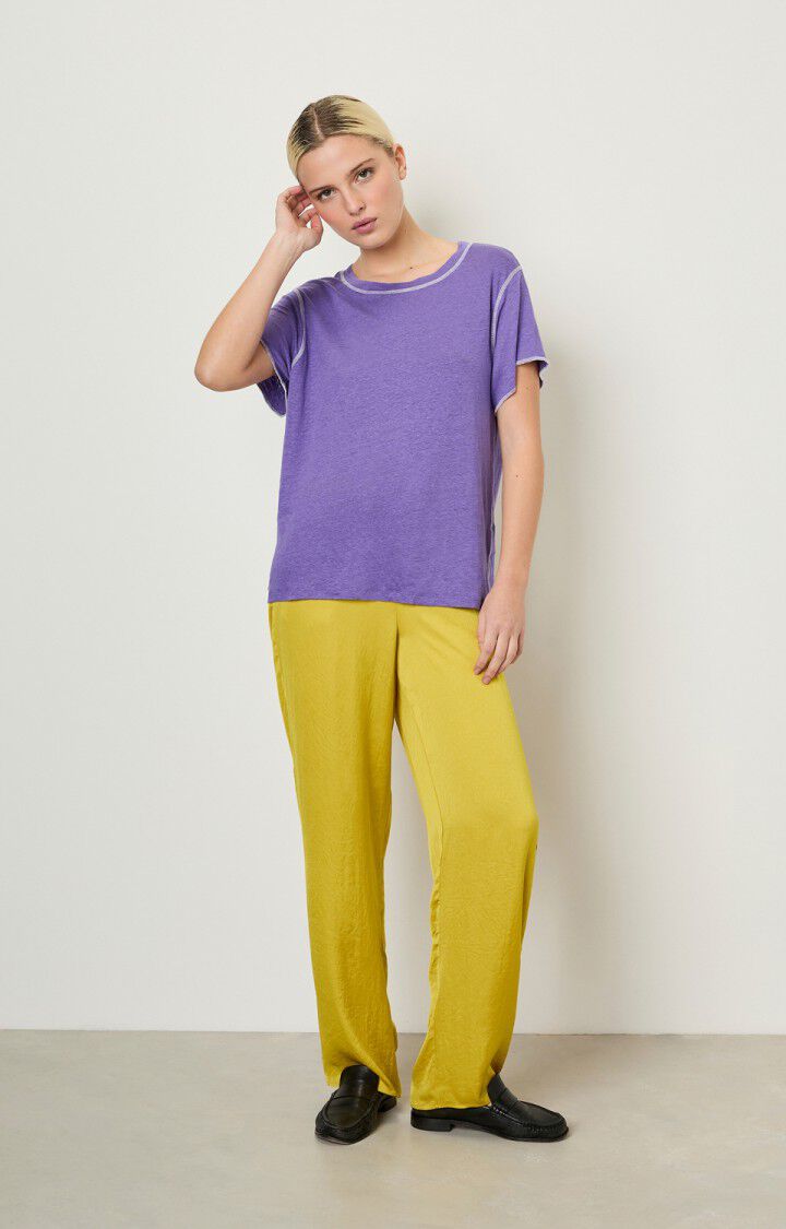 American Vintage Pantalon Femme Widland - MORDORE Jaune - H22
