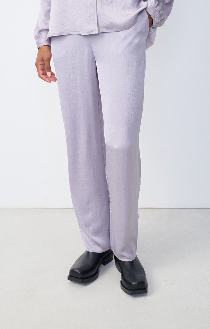 american vintage Pantalon femme Widland - ORAGE Gris - H23