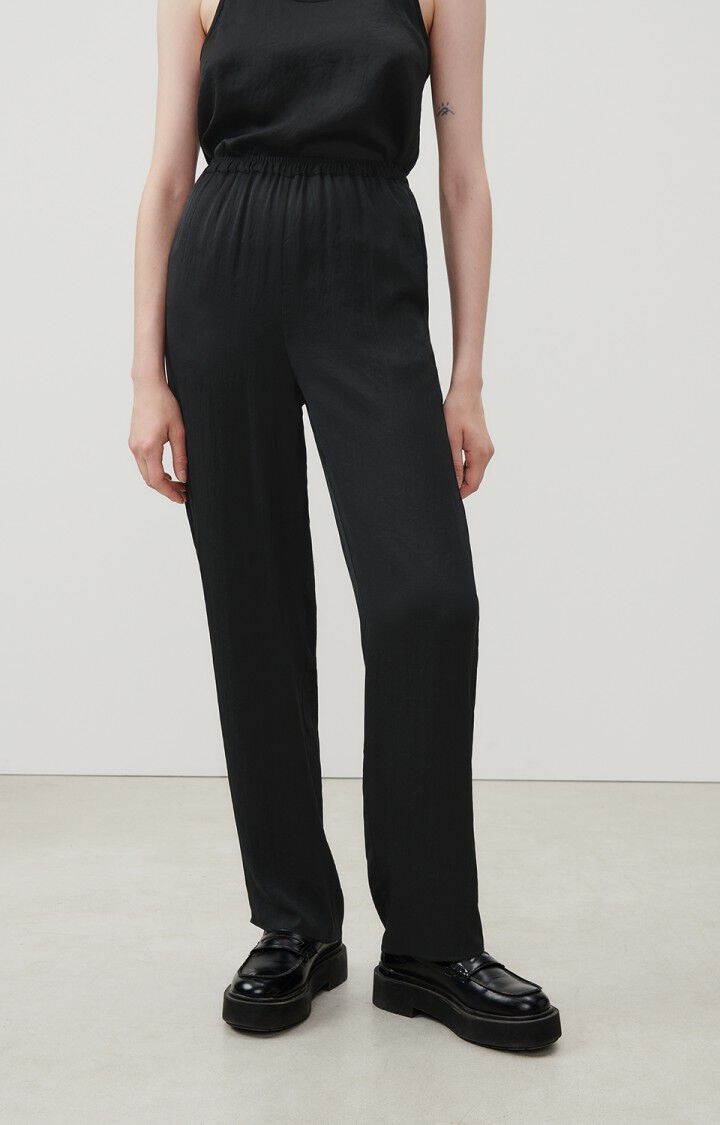 american vintage Pantalon femme Widland - REGLISSE Noir - E24