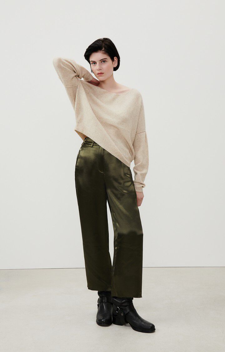 american vintage Pantalon femme Wodbay - PIN Vert - H23