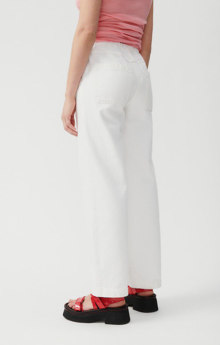 American Vintage Pantalon Femme Yapitown - BLANC Blanc - E23