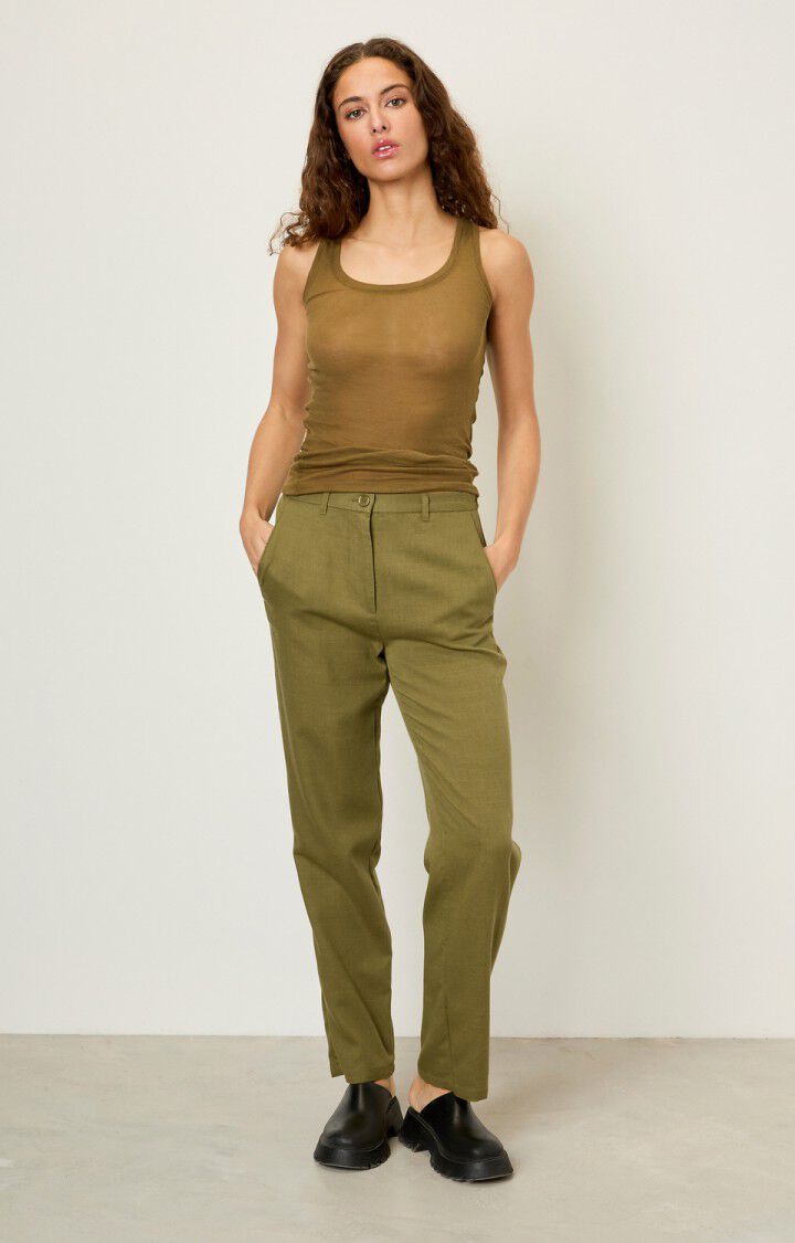 American Vintage Pantalon Femme Yayowood - WASABI Vert - H18