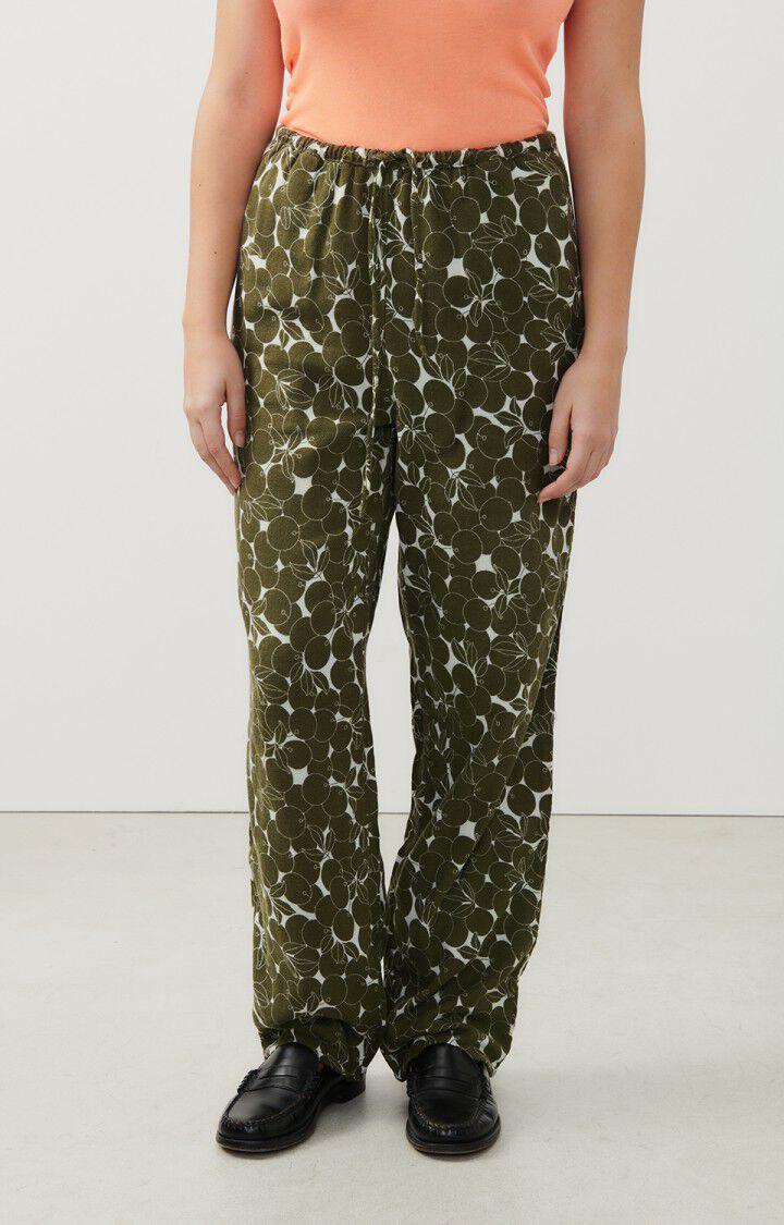 american vintage Pantalon femme Yuzy - GABY KAKI Vert - H23