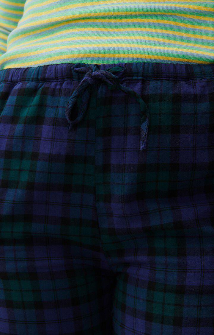 American Vintage Pantalon Femme Yuzy - TARTAN VIOLET VERT Violet - E24