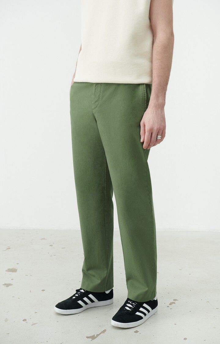 american vintage Pantalon homme Chopamy - BAMBOU Vert - E22