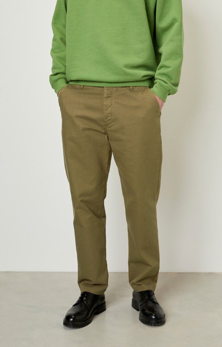american vintage Pantalon homme Chopamy - CAIMAN Marron - H22