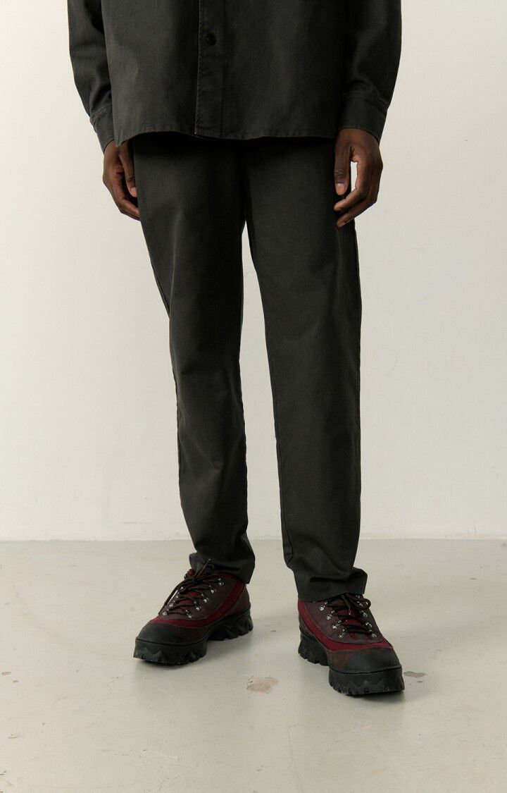 american vintage Pantalon homme Chopamy - CARBONE Noir - E23