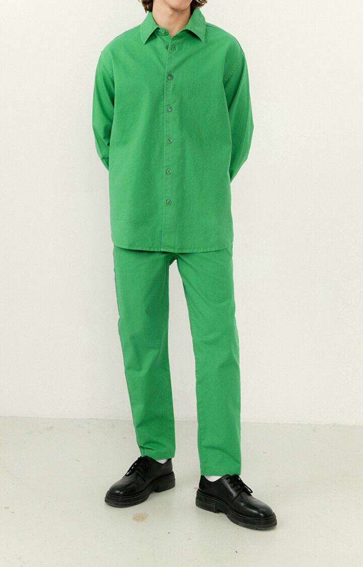 American Vintage Pantalon Homme Chopamy - PRINTANIER Vert - E23