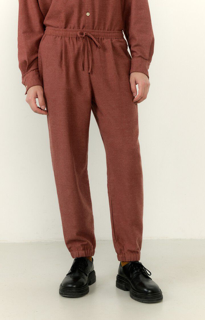 American Vintage Pantalon Homme Dakota - EPICES CHINE Marron - H22