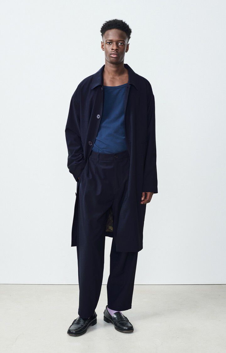 American Vintage Pantalon Homme Doacity - NAVY Bleu - E25