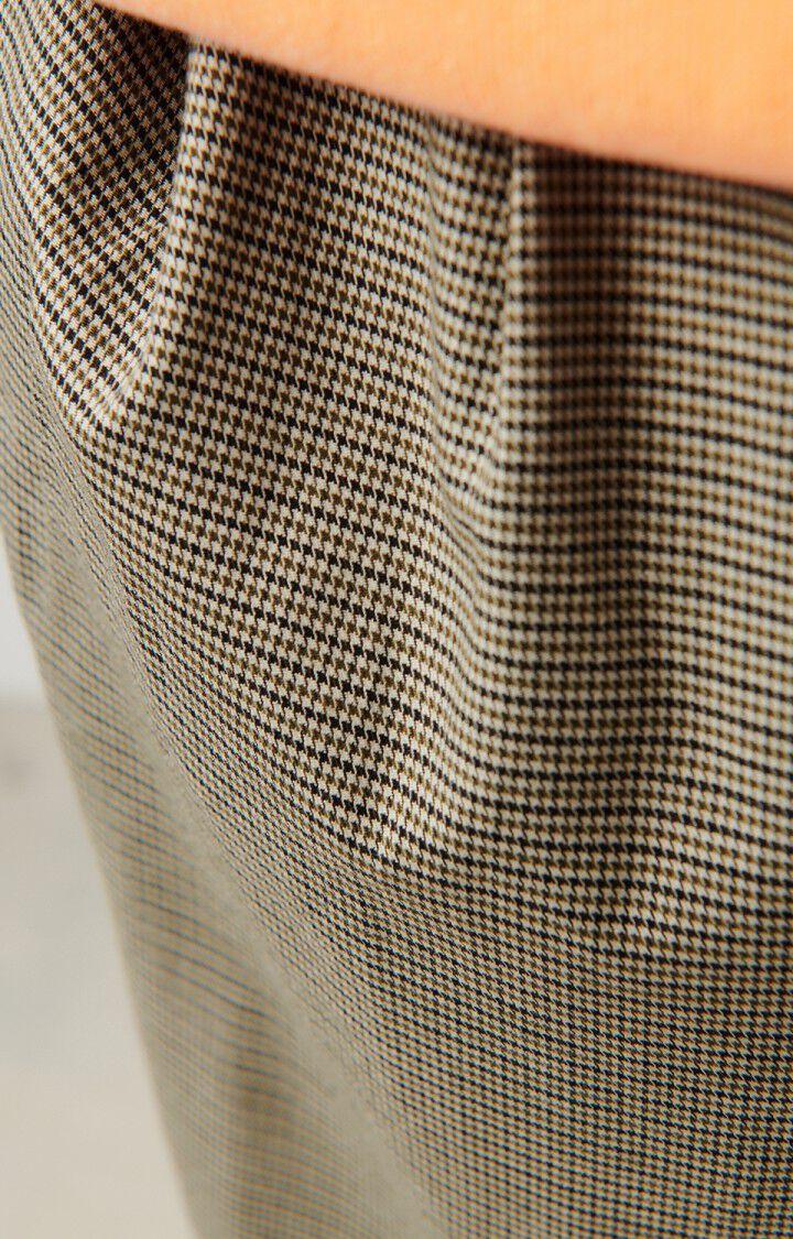 American Vintage Pantalon Homme Dofybay - PIED DE POULE KAKI Marron - E24