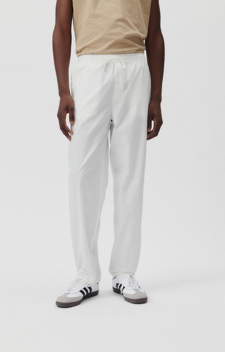 american vintage Pantalon homme Hydway - BLANC Blanc - H23