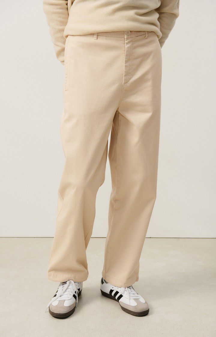 american vintage Pantalon homme Izatown - ARGAN Beige - H24