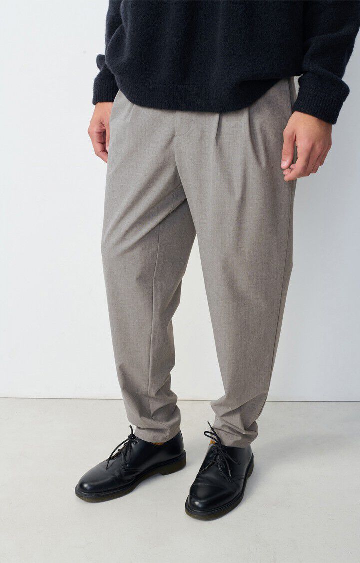 american vintage Pantalon homme Kabird - SOURIS Gris - E25