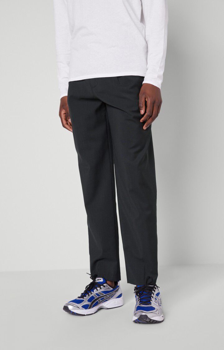 american vintage Pantalon homme Luziol - CARBONE Noir - H21