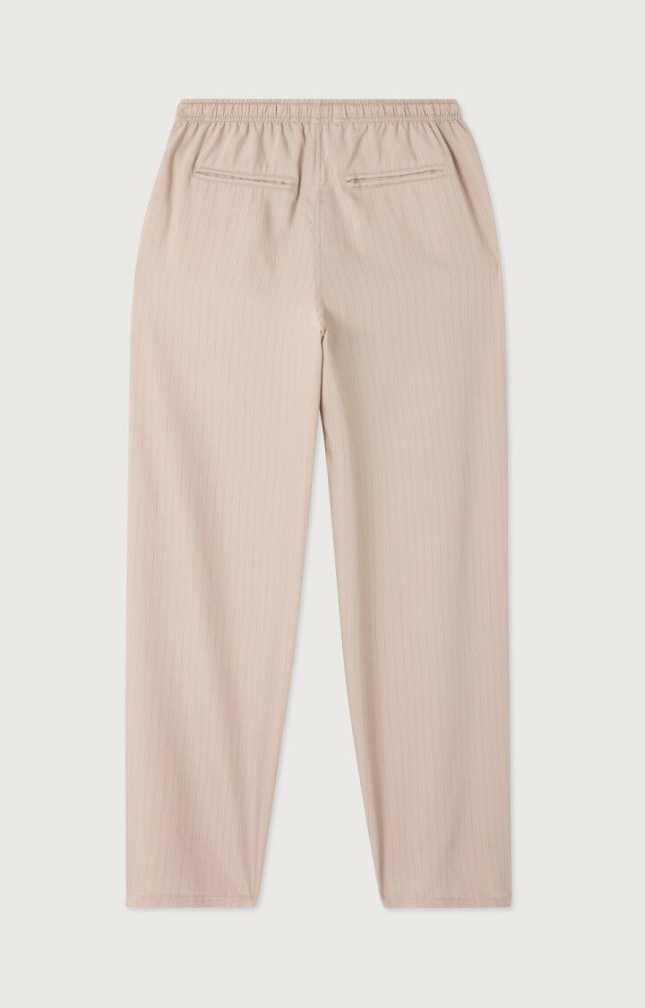 American Vintage Pantalon Homme Okyrow - EPAUTRE RAYE OLIVIER Vert - E25