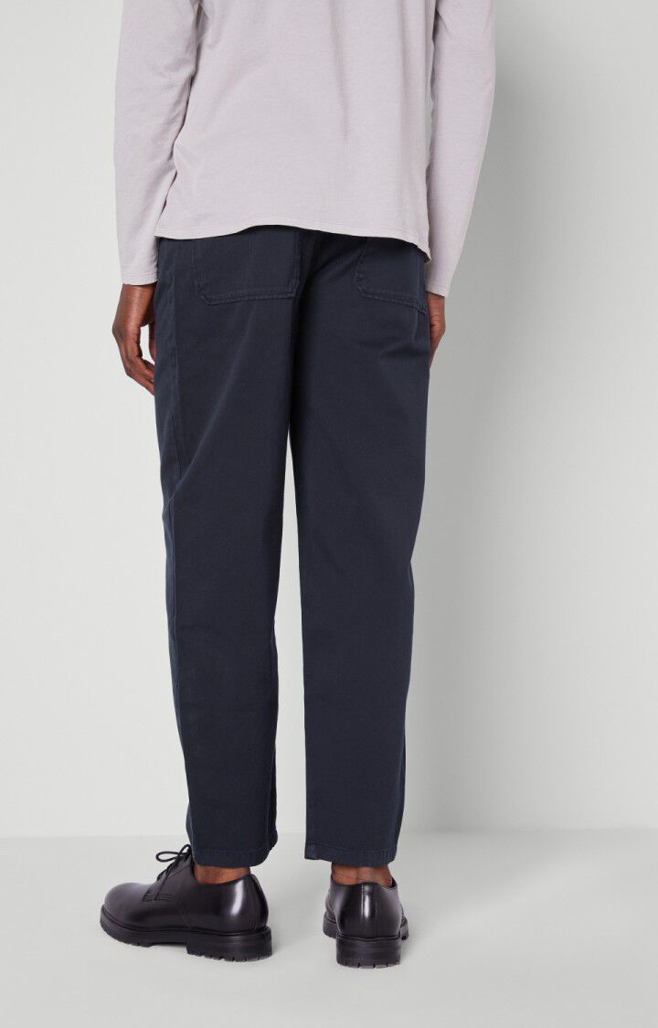 American Vintage Pantalon Homme Ooklaoma - NAVY Bleu - H21