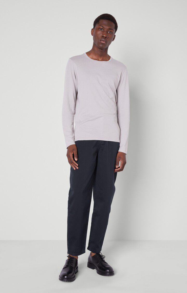 American Vintage Pantalon Homme Ooklaoma - NAVY Bleu - H21