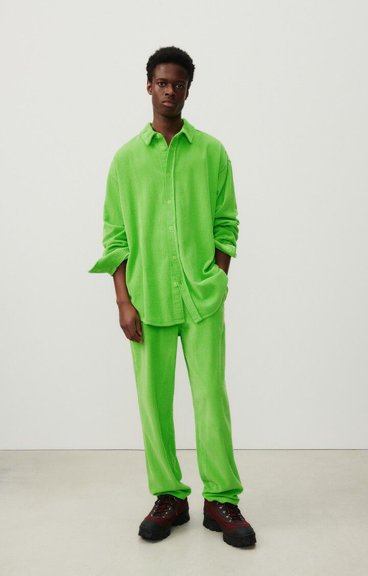 American Vintage Pantalon Homme Padow - ABSINTHE VINTAGE Vert - E24