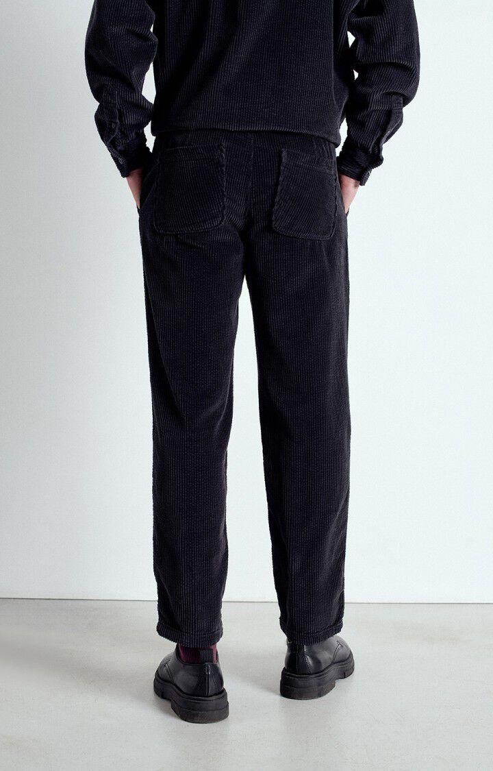 American Vintage Pantalon Homme Padow - CARBONE VINTAGE Noir - E25