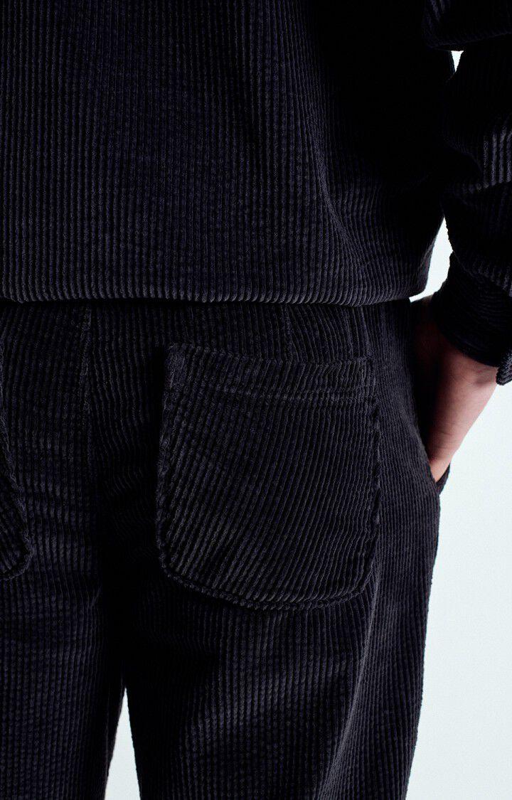 American Vintage Pantalon Homme Padow - CARBONE VINTAGE Noir - E25