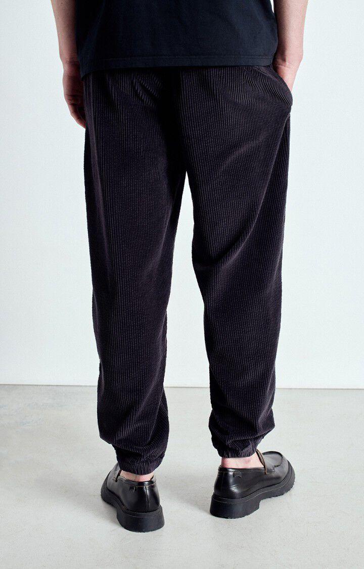 American Vintage Pantalon Homme Padow - CARBONE VINTAGE Noir - E25