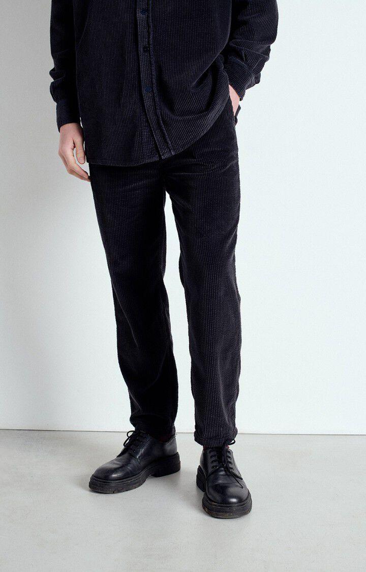 american vintage Pantalon homme Padow - CARBONE VINTAGE Noir - E25