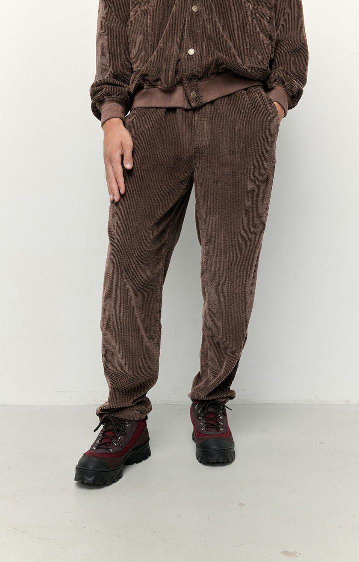 american vintage Pantalon homme Padow - CHOCOLAT Marron - H22