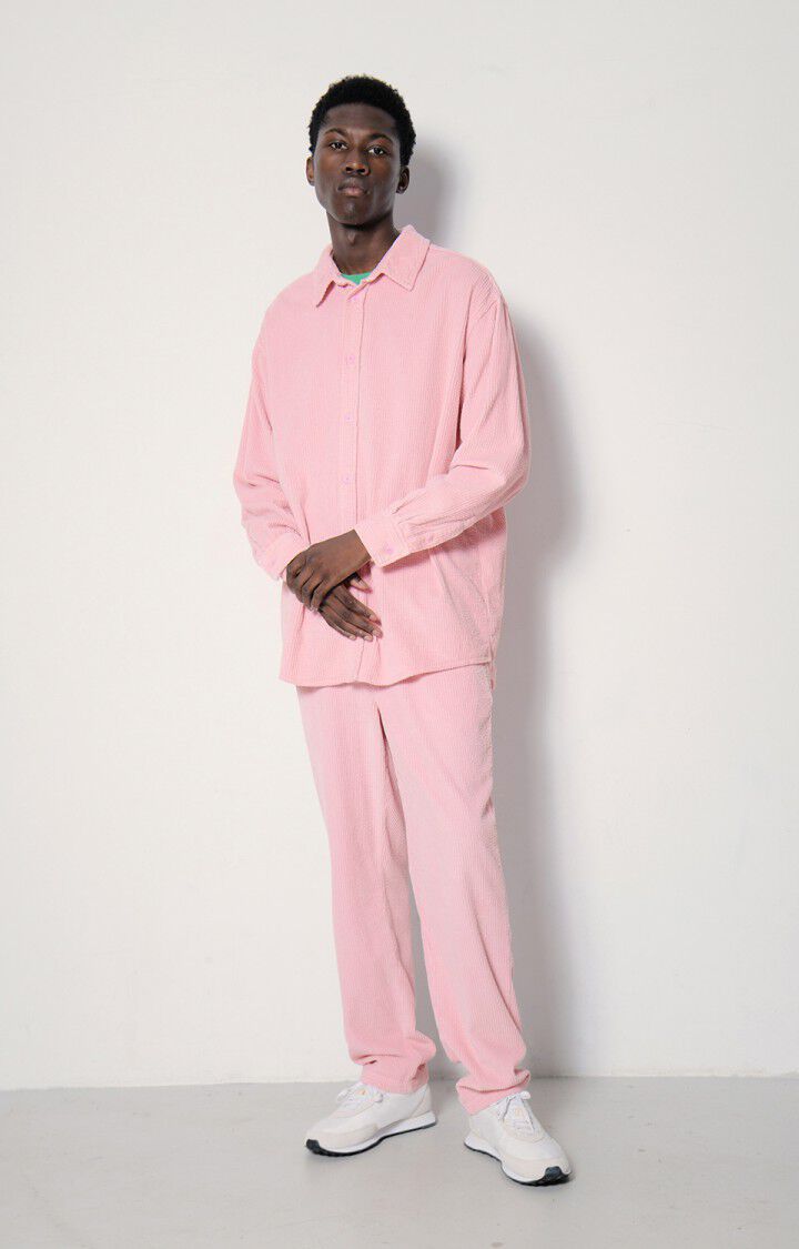 American Vintage Pantalon Homme Padow - DOUCEUR Rose - E23