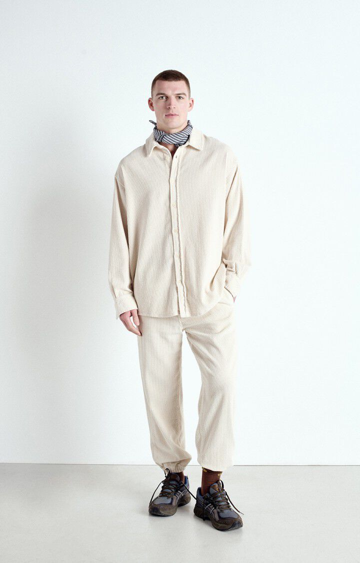 American Vintage Pantalon Homme Padow - ECRU VINTAGE Beige - E25