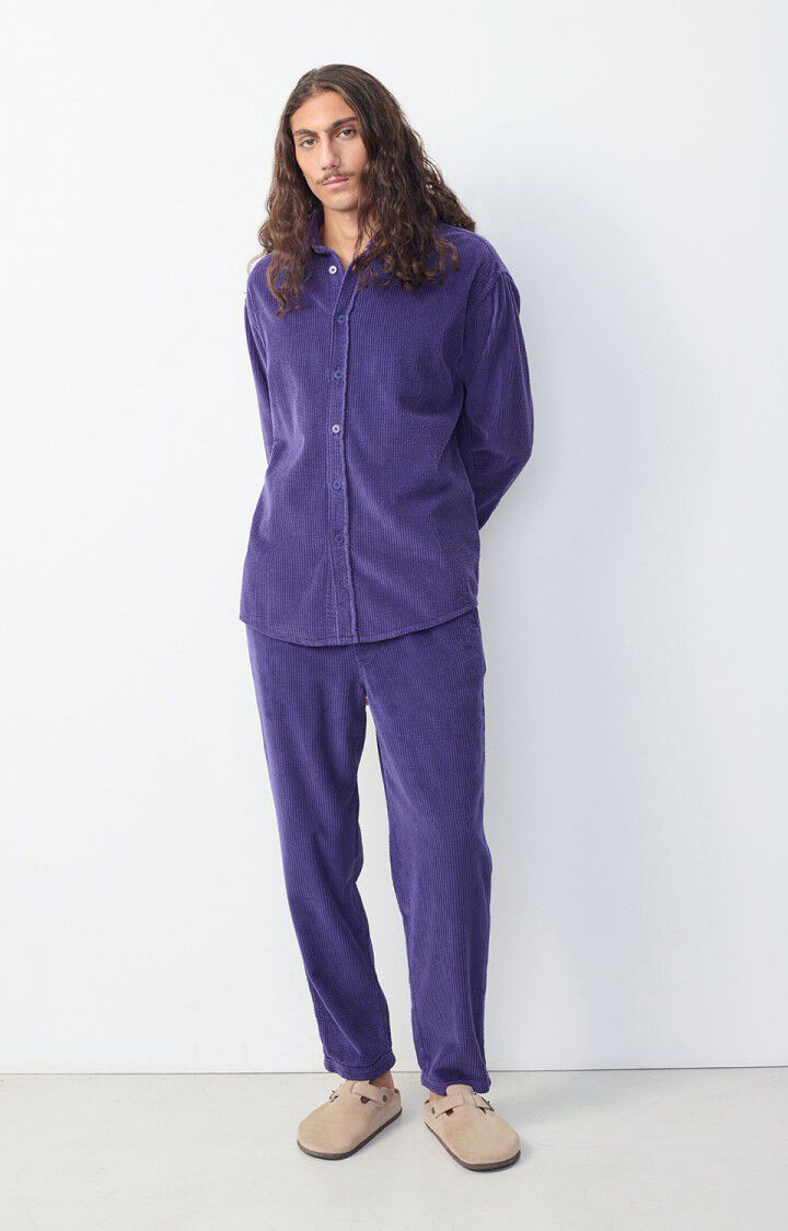 American Vintage Pantalon Homme Padow - GALACTIQUE VINTAGE Violet - H24
