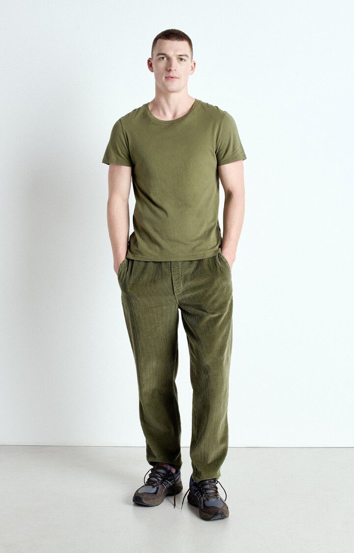 American Vintage Pantalon Homme Padow - KAKI VINTAGE Vert - E25