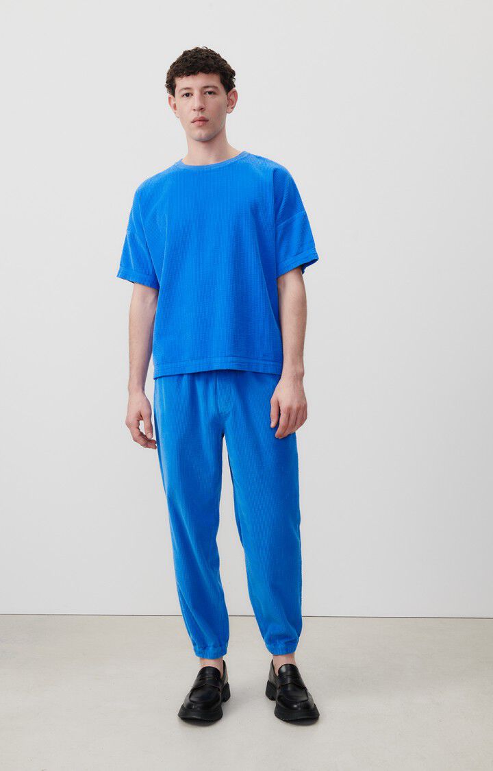 American Vintage Pantalon Homme Padow - RIVAGE VINTAGE Bleu - E24