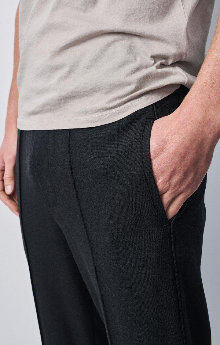 American Vintage Pantalon Homme Pukstreet - CARBONE CHINE Noir - H24