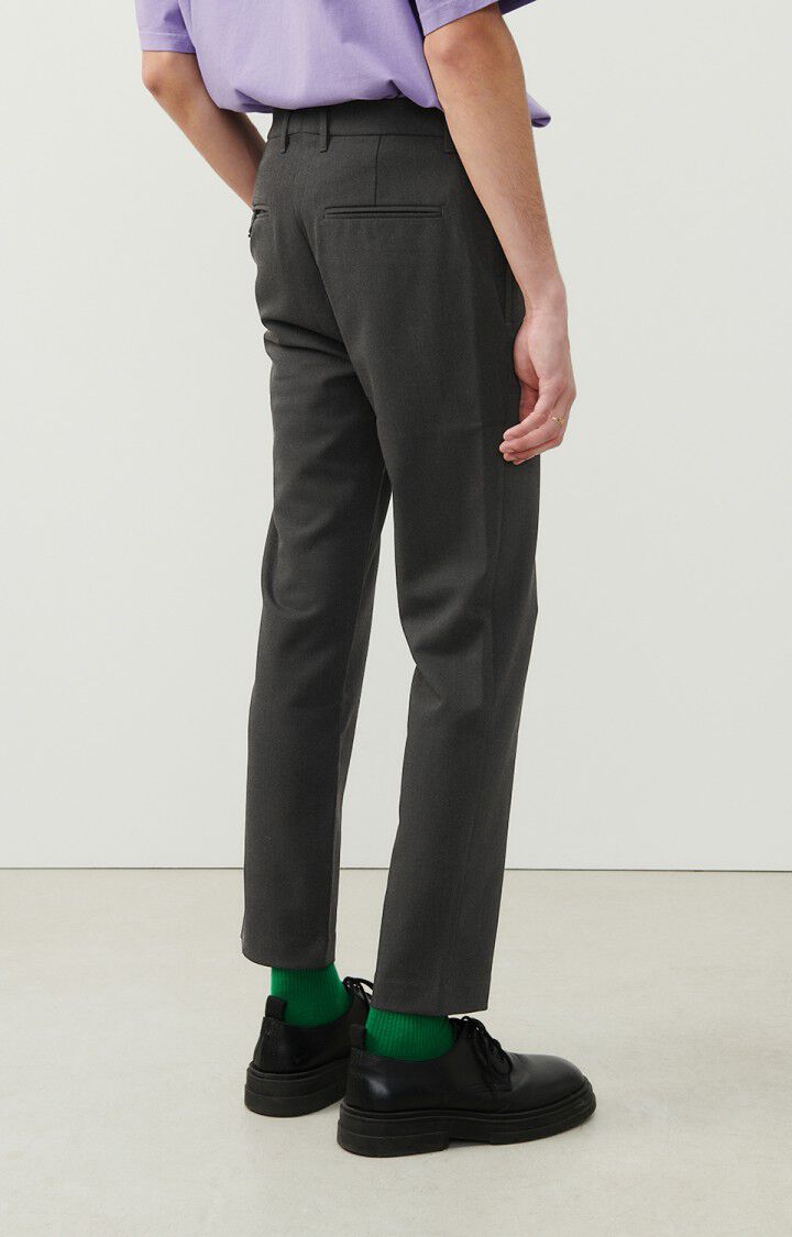 American Vintage Pantalon Homme Pukstreet - CARBONE CHINE Noir - H24