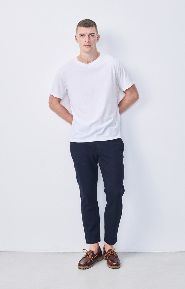 American Vintage Pantalon Homme Pylow - NAVY Bleu - E22
