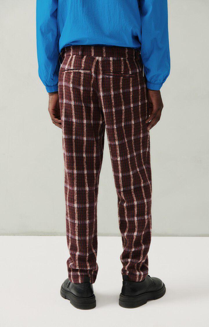 American Vintage Pantalon Homme Ranow - TARTAN AIRELLE Rouge - H23