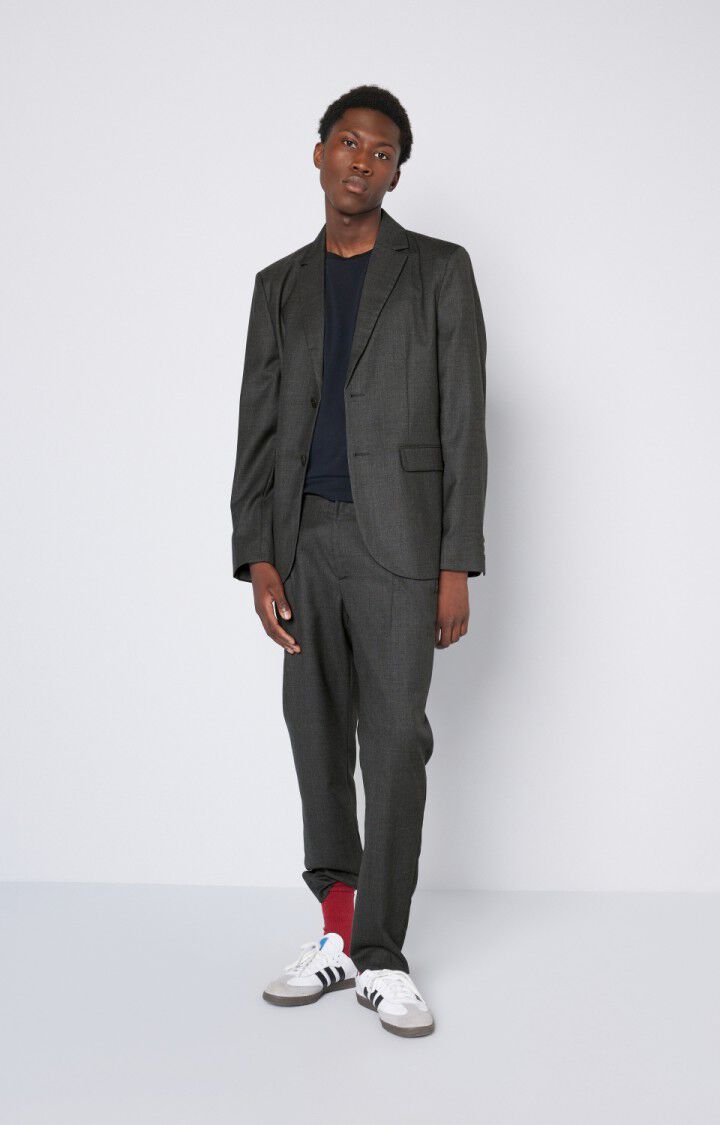 American Vintage Pantalon Homme Tabinsville - GRIS CHINE Gris - E23