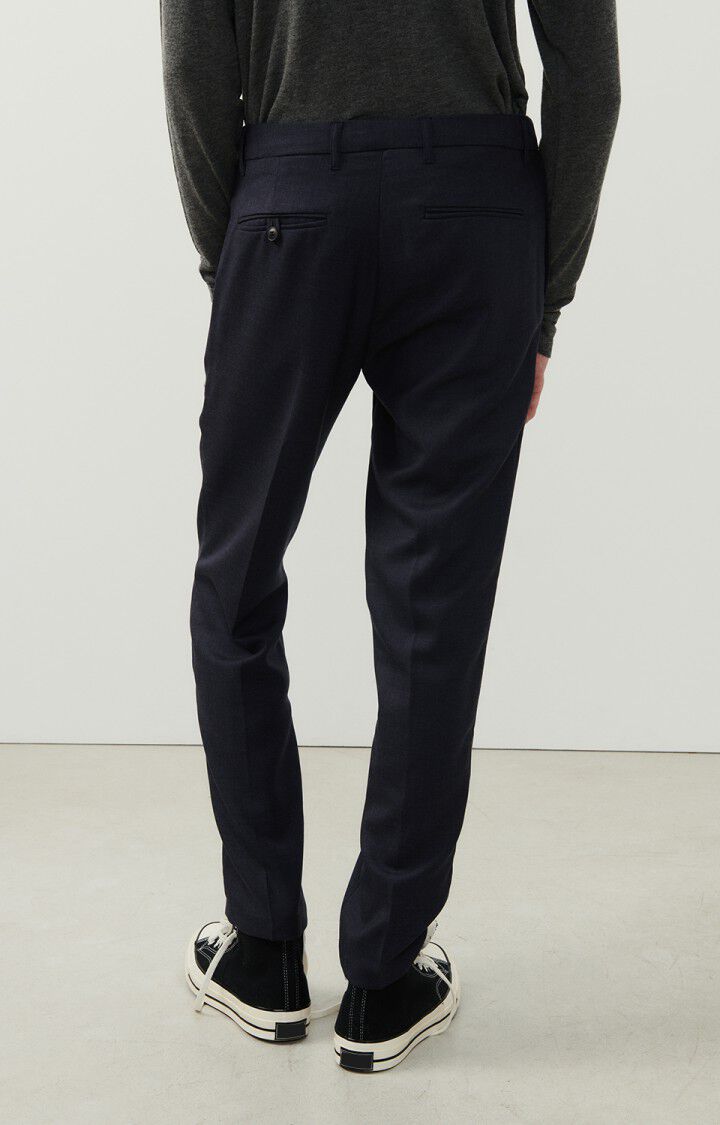American Vintage Pantalon Homme Tabinsville - NAVY CHINE Bleu - H23