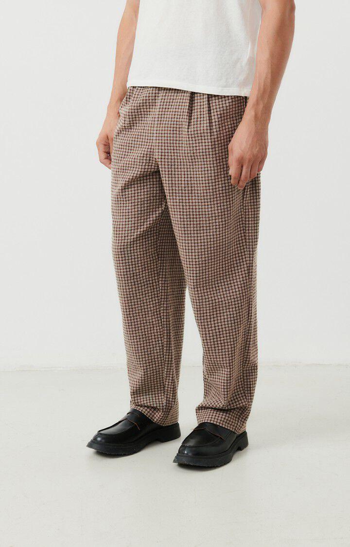 american vintage Pantalon homme Taroville - BRITISH Marron - E24