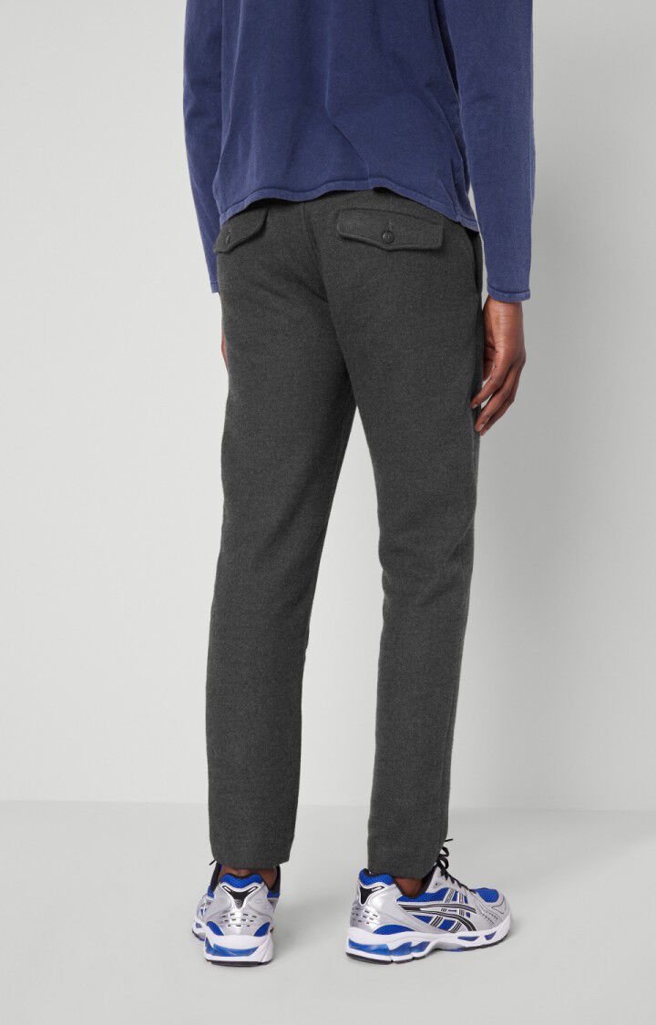 American Vintage Pantalon Homme Tiamo - GRIS ANTHRACITE CHINE Gris - E21