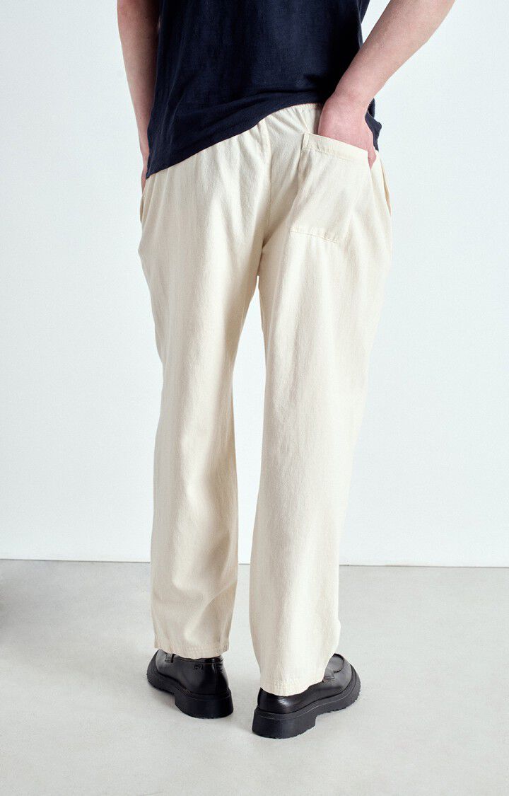 American Vintage Pantalon Homme Tirabay - ECRU Beige - E25