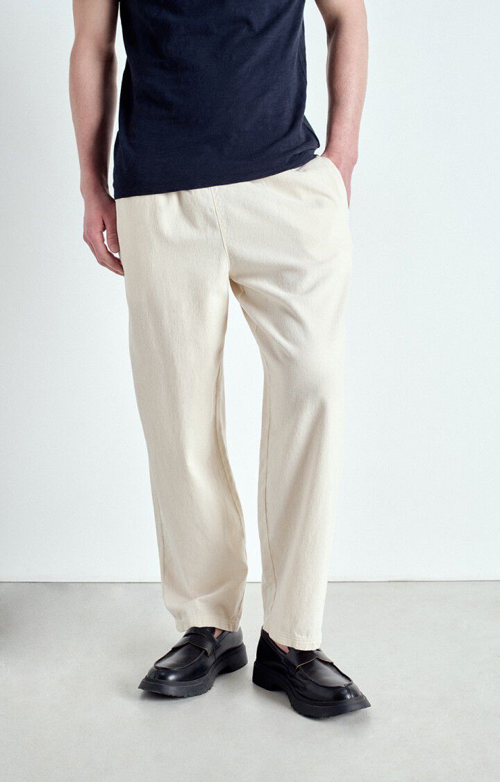 american vintage Pantalon homme Tirabay - ECRU Beige - E25