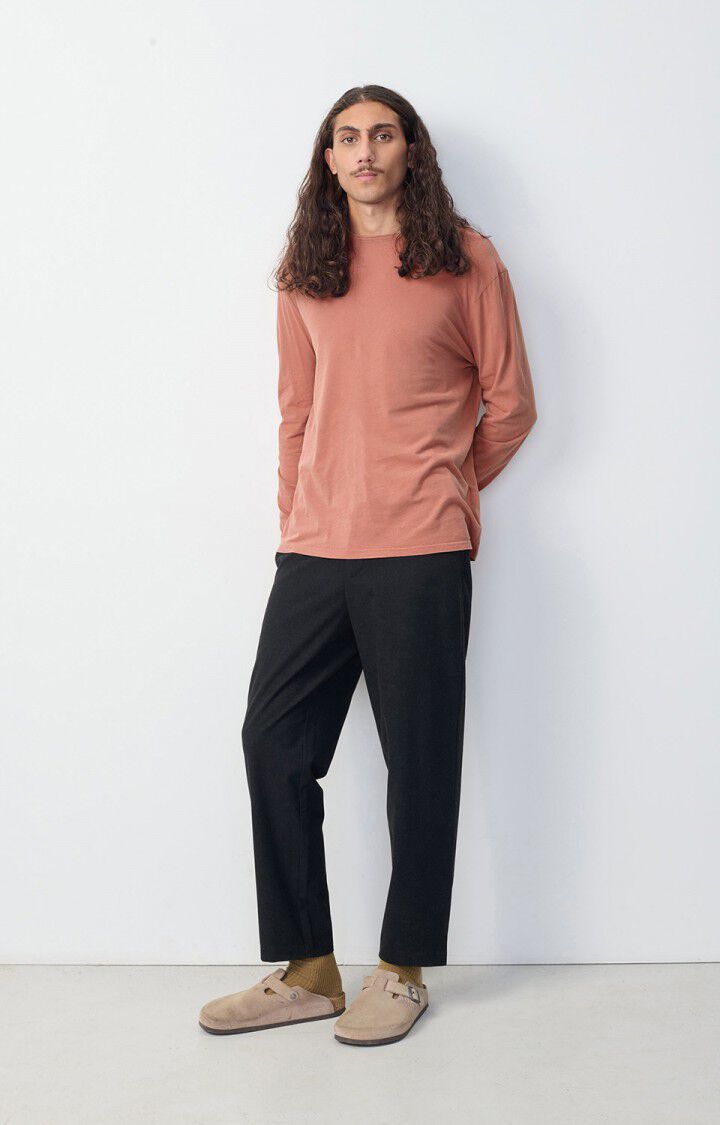 American Vintage Pantalon Homme Tybay - ANTHRACITE CHINE Gris - E25