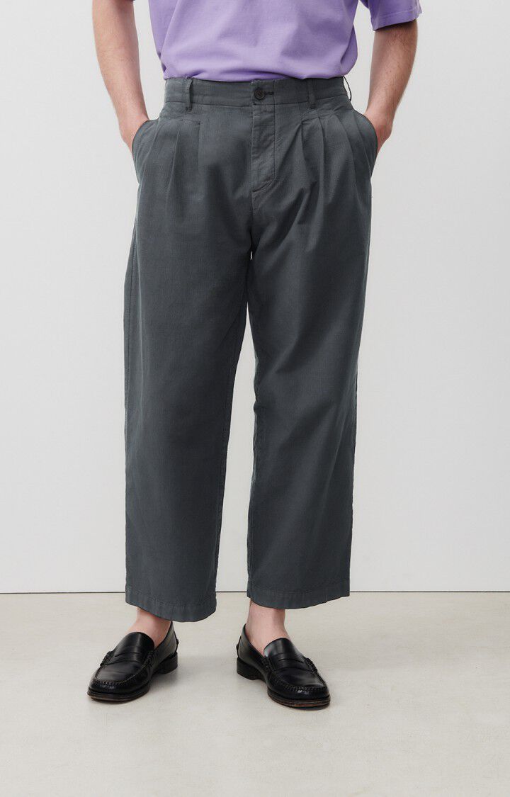 american vintage Pantalon homme Tysco - ANTHRACITE Noir - E24