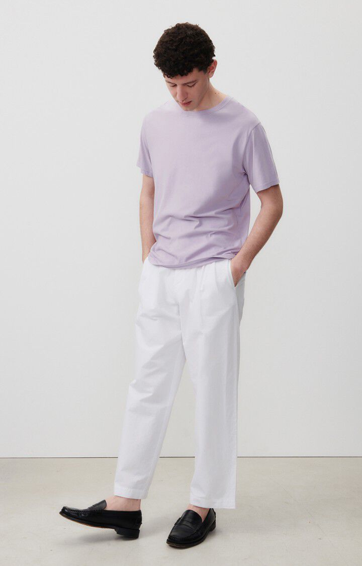 American Vintage Pantalon Homme Tysco - BLANC Blanc - E24