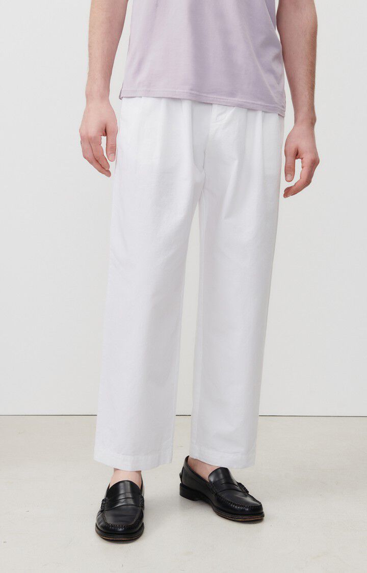 american vintage Pantalon homme Tysco - BLANC Blanc - E24